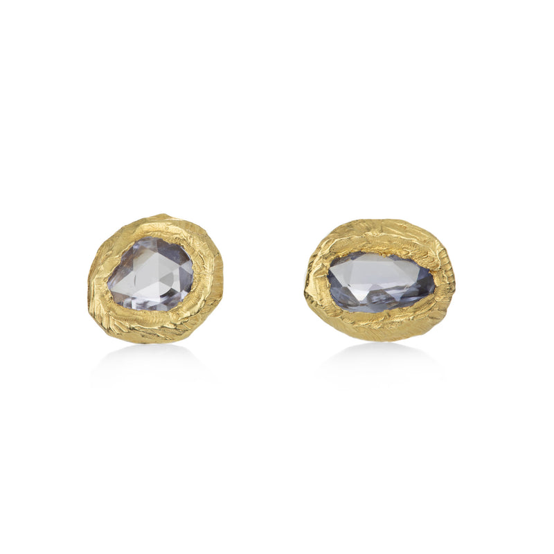 Page Sargisson Blue Sapphire Rose Cut Studs | Quadrum Gallery