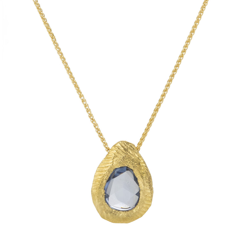 Page Sargisson Freeform Blue Sapphire Pendant Necklace | Quadrum Gallery