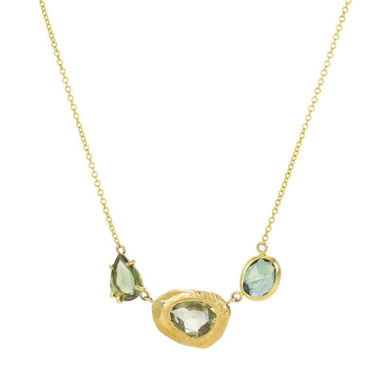 Page Sargisson Triple Green Sapphire Pendant Necklace | Quadrum Gallery