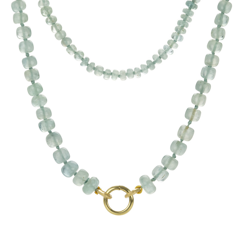Page Sargisson Aquamarine Beaded Necklace with Charm Holder | Quadrum Gallery