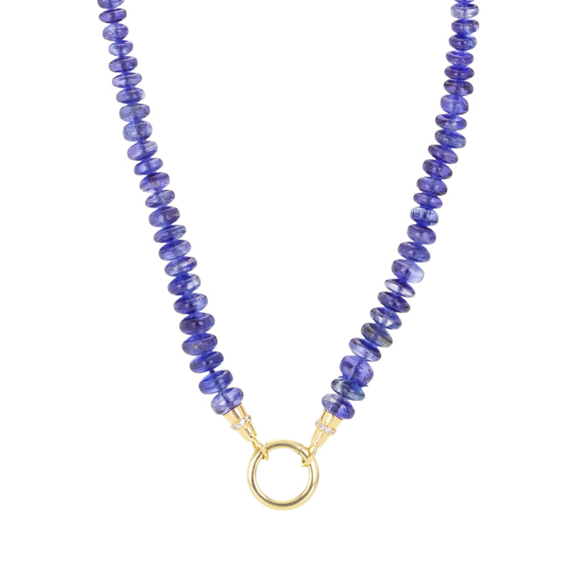 Page Sargisson Kyanite Bead Necklace with Charm Holder Clasp | Quadrum Gallery