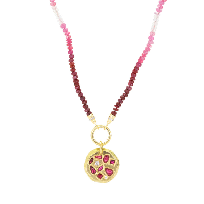 Page Sargisson Ruby and Diamond Mosaic Pendant (Pendant Only) | Quadrum Gallery