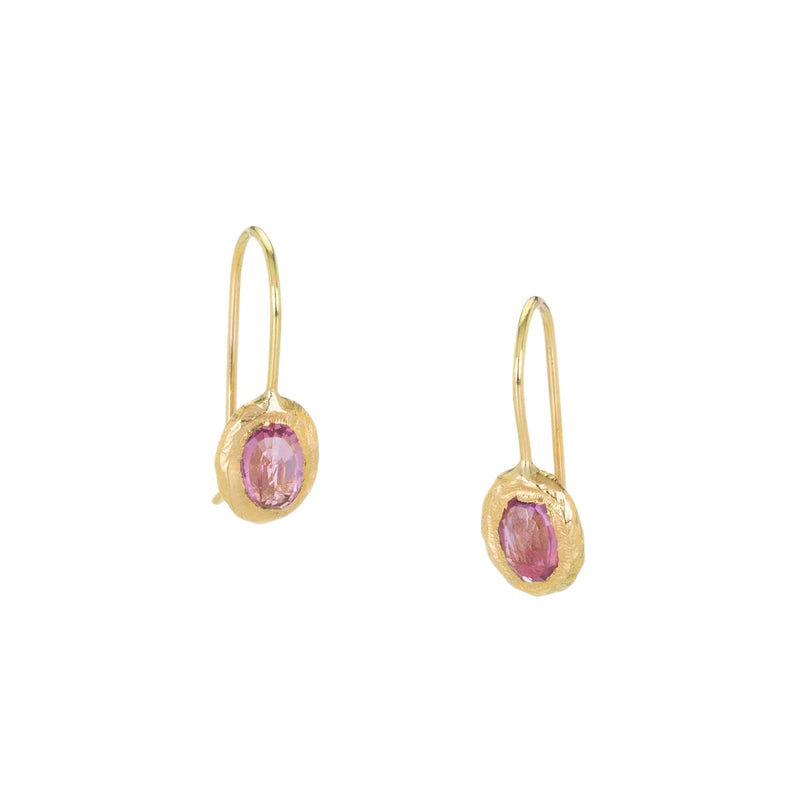 Page Sargisson Fixed Pink Sapphire Drop Earrings | Quadrum Gallery