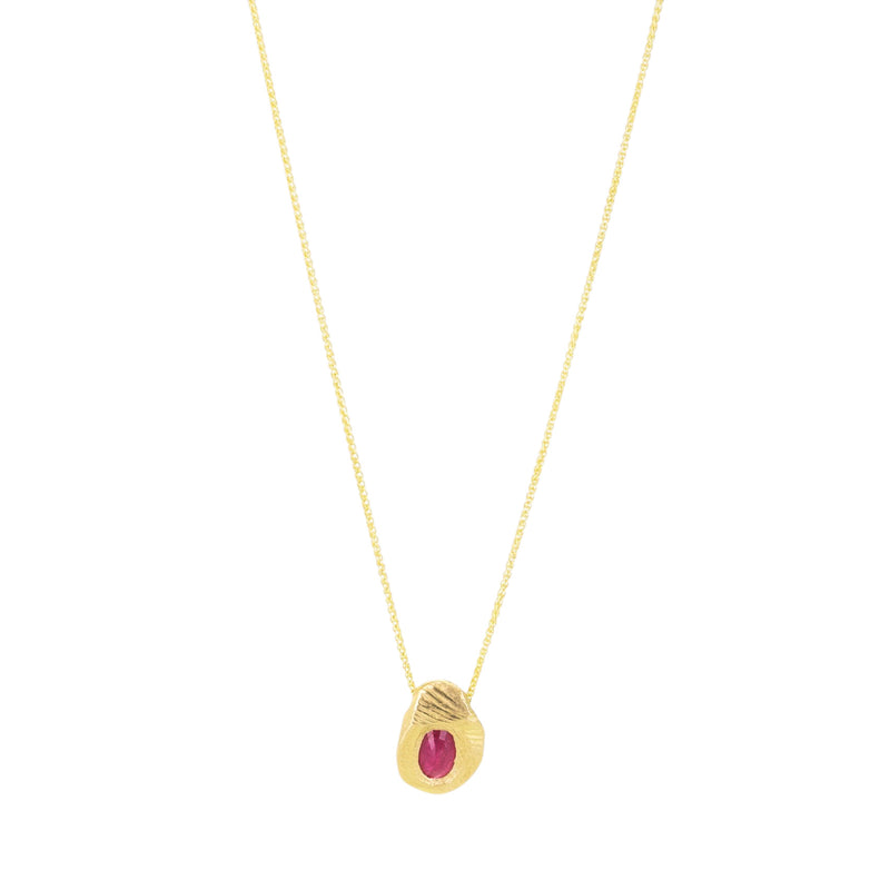 Page Sargisson Ruby Slider Pendant Necklace | Quadrum Gallery