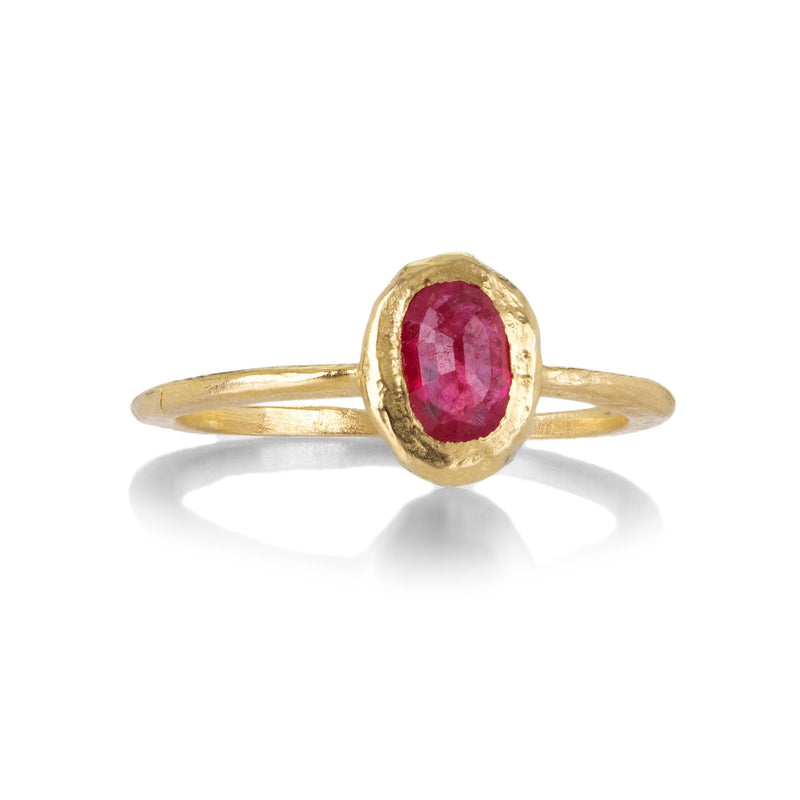 Page Sargisson Oval North South Ruby Ring | Quadrum Gallery