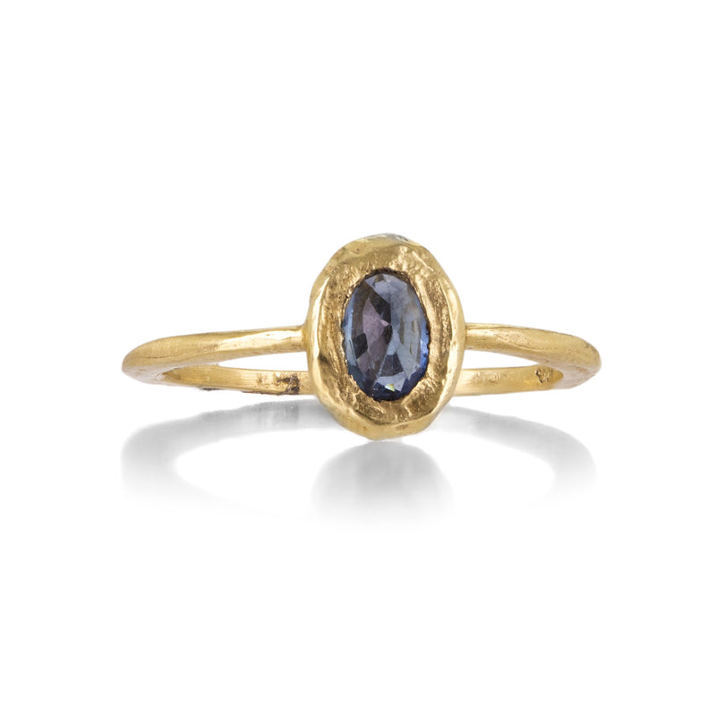 Page Sargisson Oval North South Blue Sapphire Ring | Quadrum Gallery