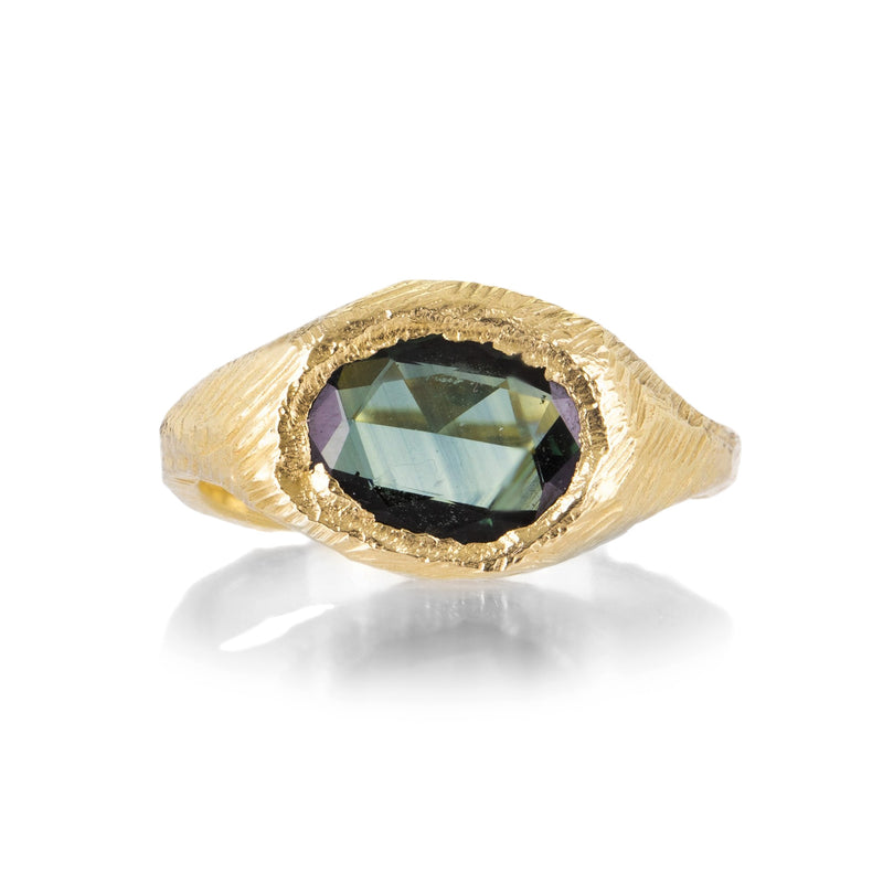 Page Sargisson Green Sapphire Signet Ring | Quadrum Gallery