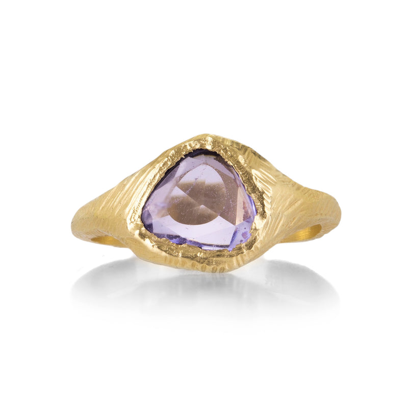 Page Sargisson 18k Light Blue Sapphire Signet Ring | Quadrum Gallery