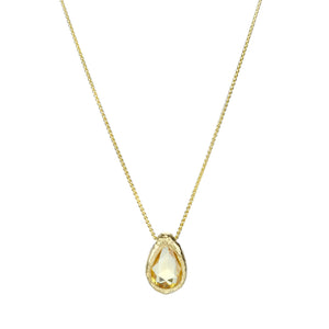 Page Sargisson Rose Cut Yellow Sapphire Pendant Necklace | Quadrum Gallery