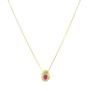 Page Sargisson Oval Ruby Pendant Necklace | Quadrum Gallery