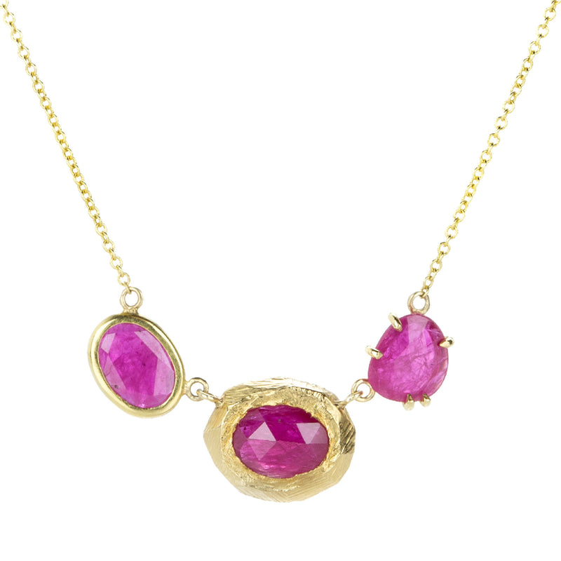 Page Sargisson Triple Ruby Necklace | Quadrum Gallery