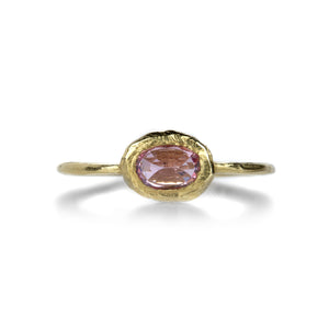 Page Sargisson Horizontal Oval Pink Sapphire Ring | Quadrum Gallery