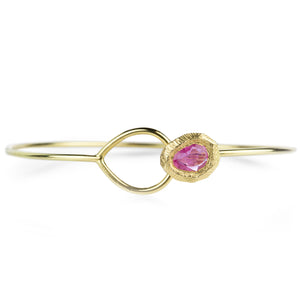 Page Sargisson Pink Sapphire Interlocking Cuff Bracelet | Quadrum Gallery