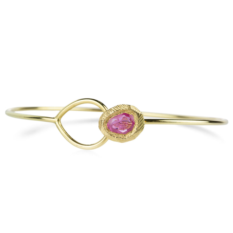 Page Sargisson Pink Sapphire Interlocking Cuff Bracelet | Quadrum Gallery