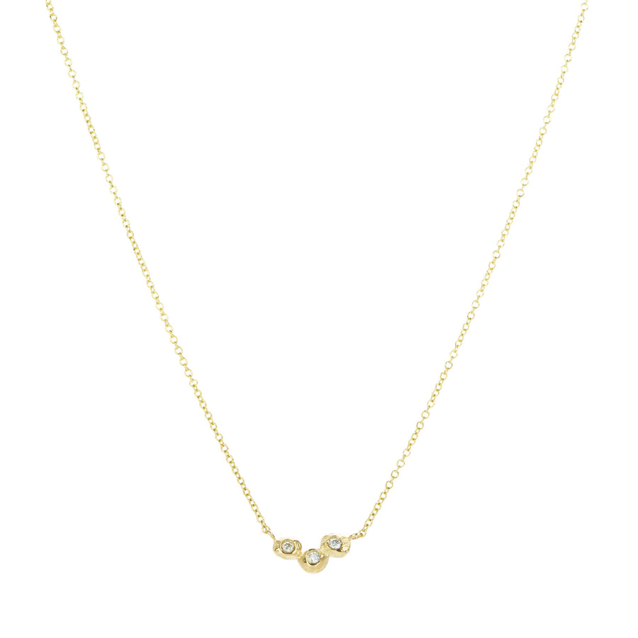 Page Sargisson 18k Triple Diamond Dot Pendant Necklace | Quadrum Gallery