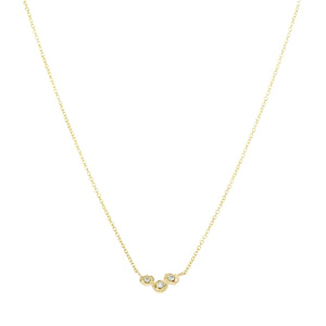 Page Sargisson 18k Triple Diamond Dot Pendant Necklace | Quadrum Gallery