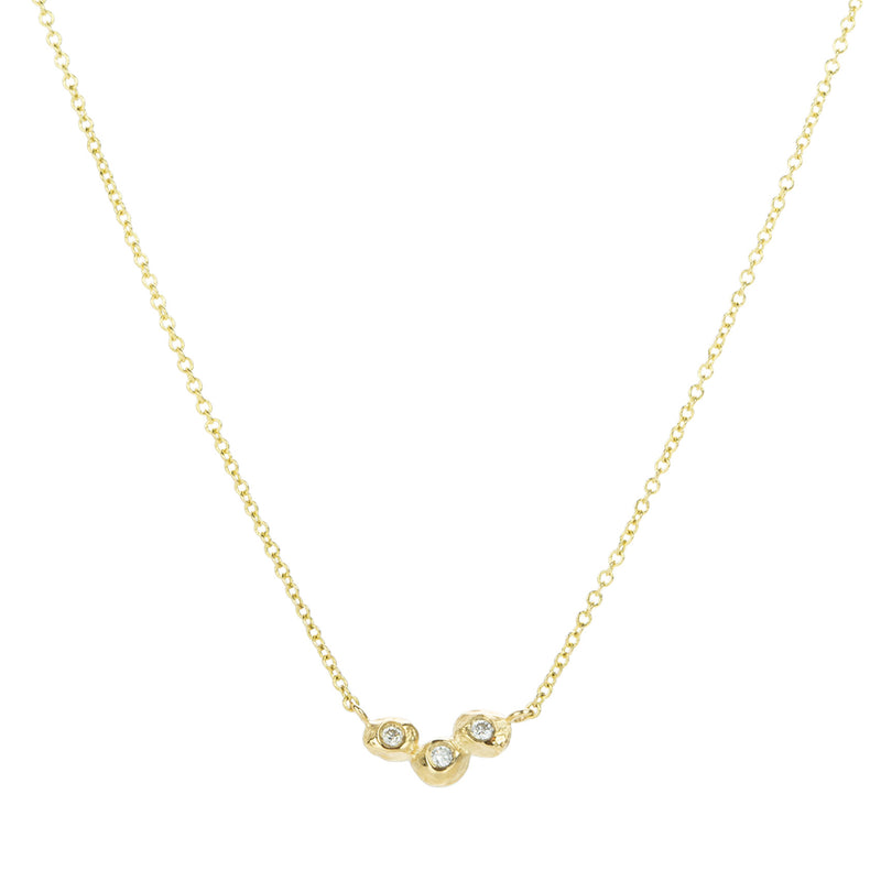 Page Sargisson 18k Triple Diamond Dot Pendant Necklace | Quadrum Gallery