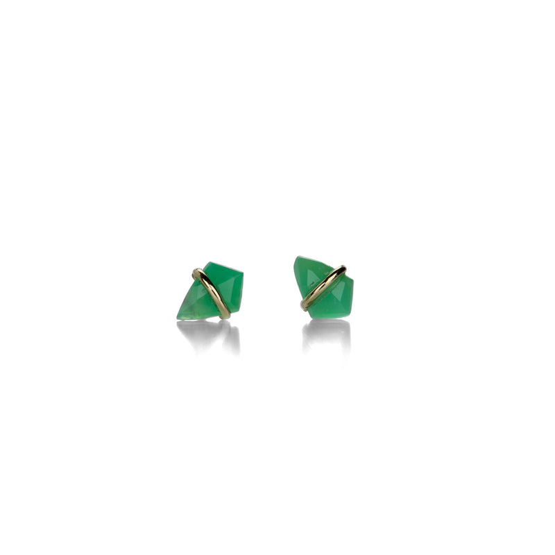 Page Sargisson Extra Small Chrysoprase Kite Studs | Quadrum Gallery