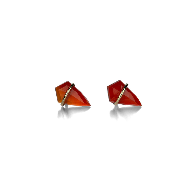 Page Sargisson Small Carnelian Kite Studs | Quadrum Gallery