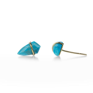 Page Sargisson 18k Small Turquoise Kite Studs | Quadrum Gallery