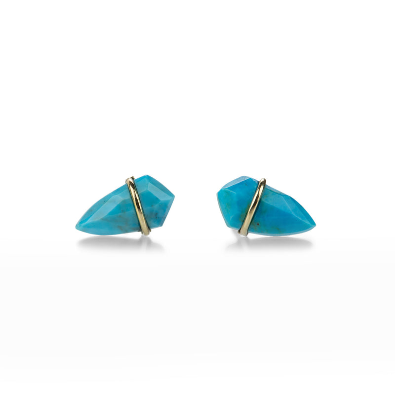 Page Sargisson 18k Small Turquoise Kite Studs | Quadrum Gallery