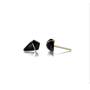 Page Sargisson Small Onyx Kite Stud Earrings | Quadrum Gallery