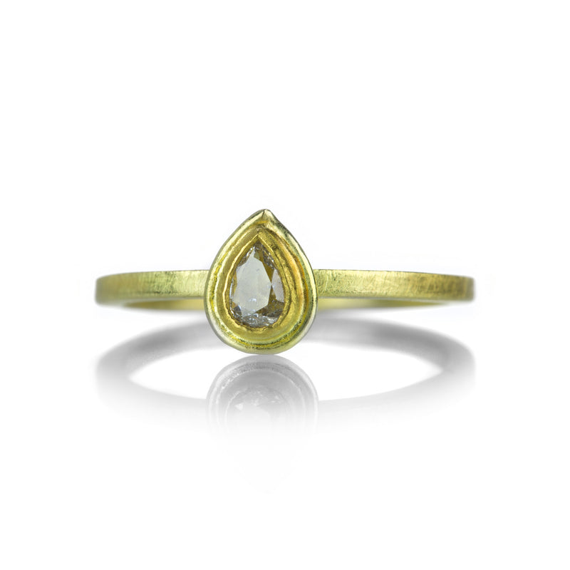 Petra Class Rose Cut Diamond Teardrop Ring | Quadrum Gallery