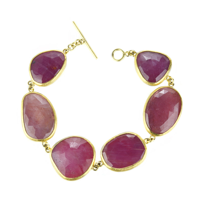 Petra Class Rose Cut Pink Sapphire Bracelet | Quadrum Gallery