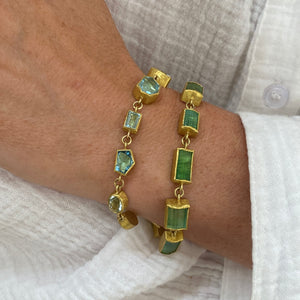 Petra Class Mixed Shape Aquamarine Bracelet | Quadrum Gallery