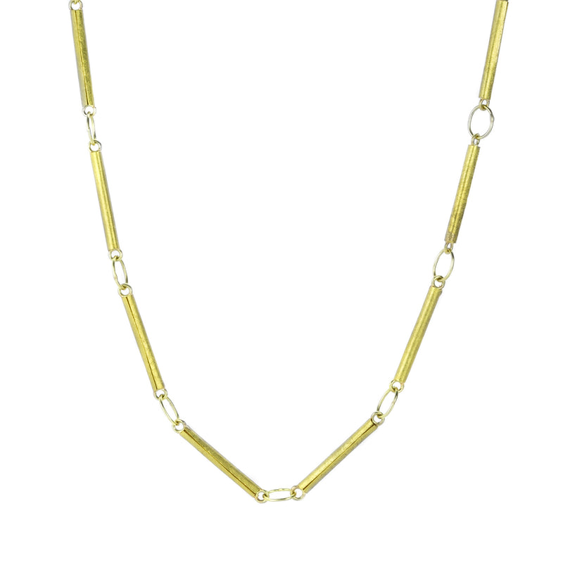 Petra Class Golden Tube Necklace | Quadrum Gallery