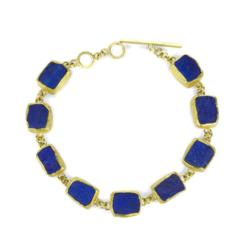 Petra Class Rough Cut Lapis Bracelet | Quadrum Gallery