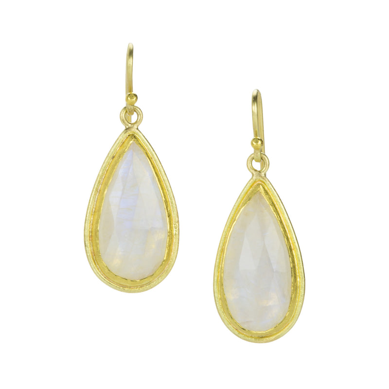 Petra Class Teardrop Moonstone Drop Earrings | Quadrum Gallery