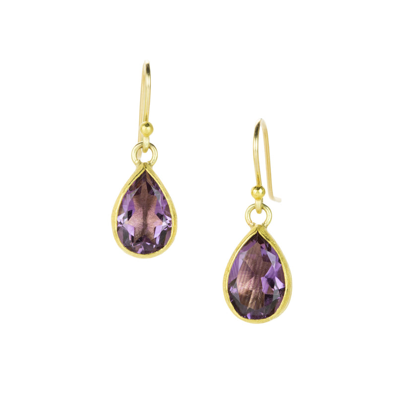 Petra Class Pear Shaped Amethyst Earrings | Quadrum Gallery