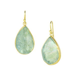 Petra Class Large Rough Cut Aquamarine Drop Earrings | Quadrum Gallery