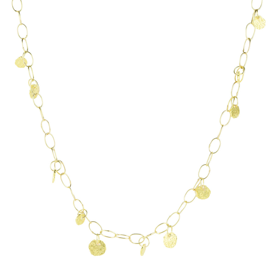 Petra Class Oval Link Chain with Gold Platelet Drops | Quadrum Gallery