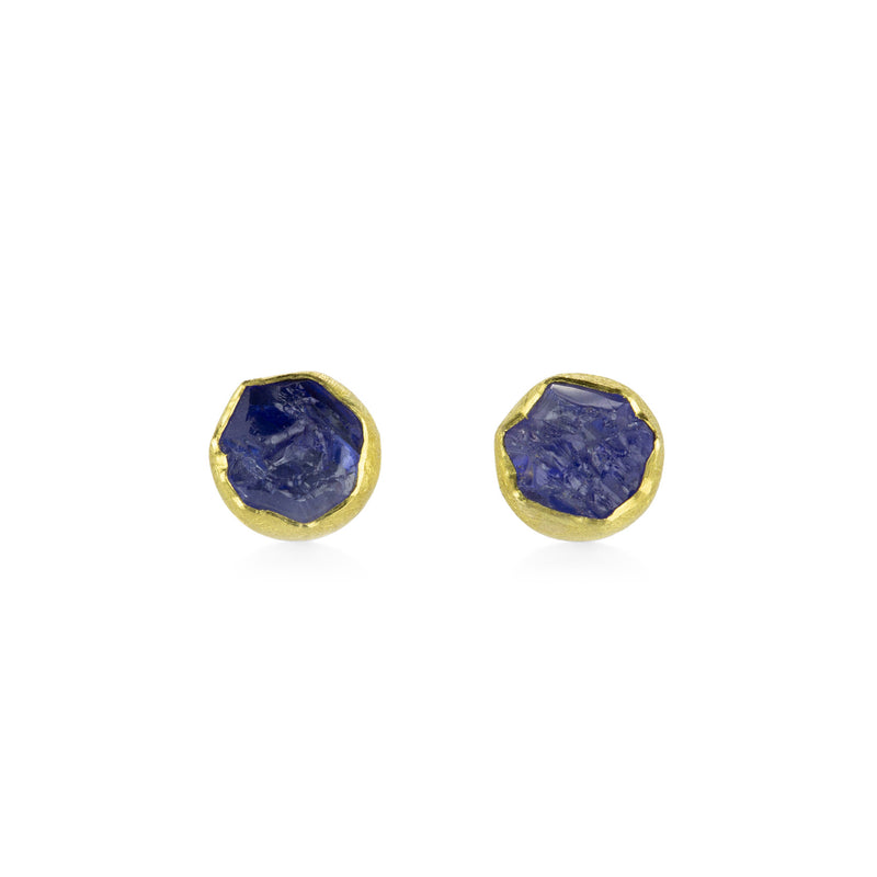 Petra Class Rough Tanzanite Stud Earrings | Quadrum Gallery