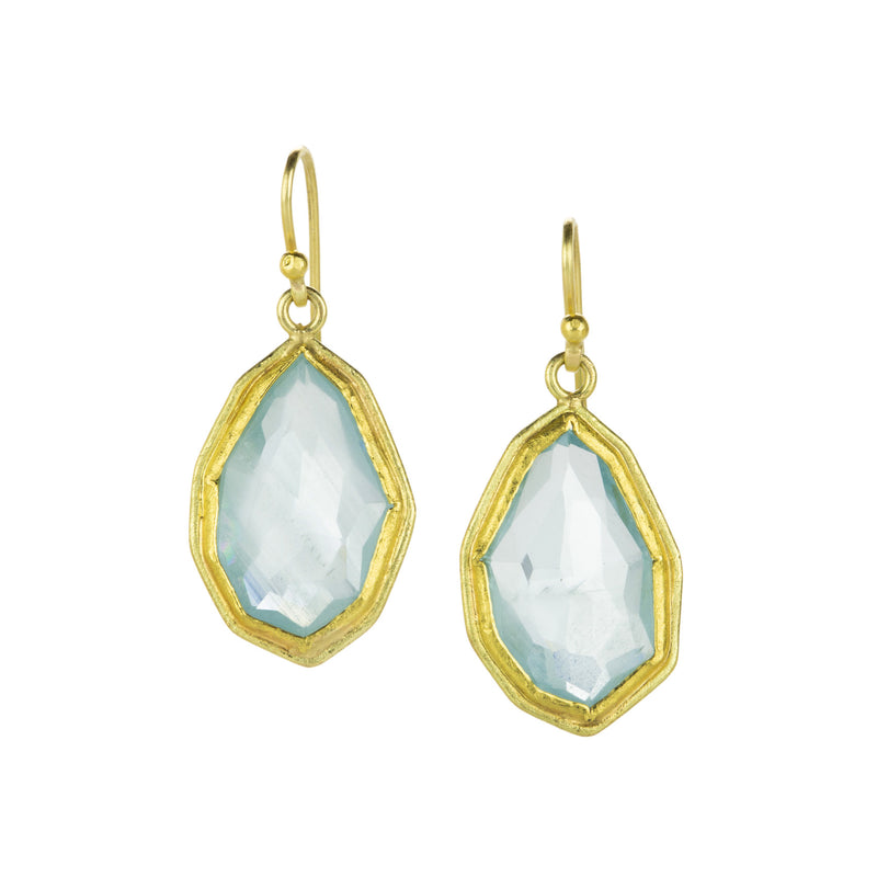 Petra Class Faceted Octagon Aquamarine Drop Earrings | Quadrum Gallery