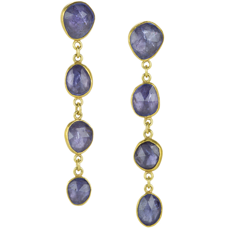 Petra Class Freeform Tanzanite Chain Drop Earrings | Quadrum Gallery