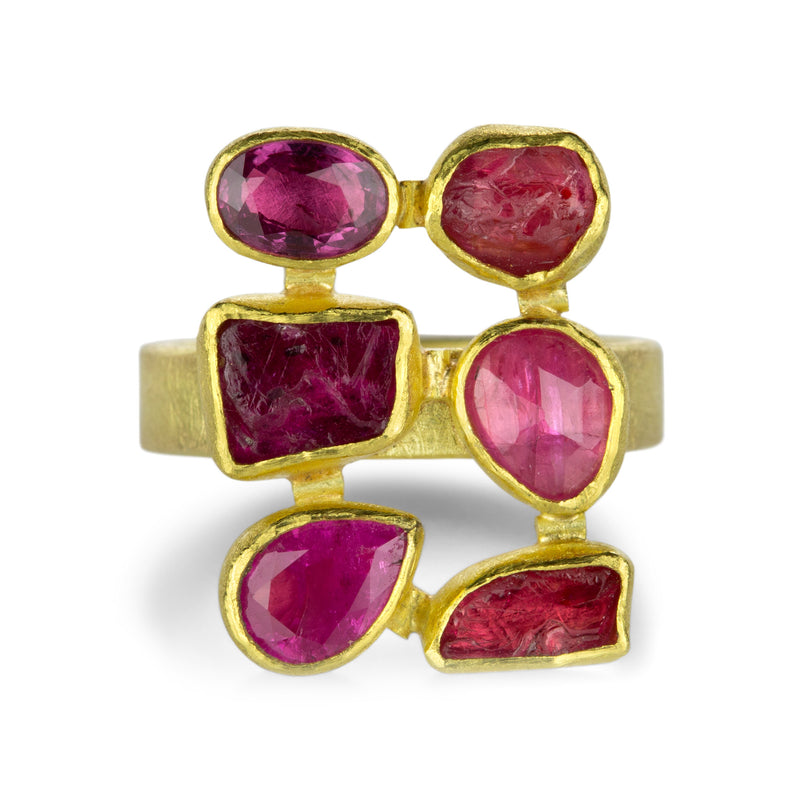 Petra Class Ruby Mosaic Ring | Quadrum Gallery