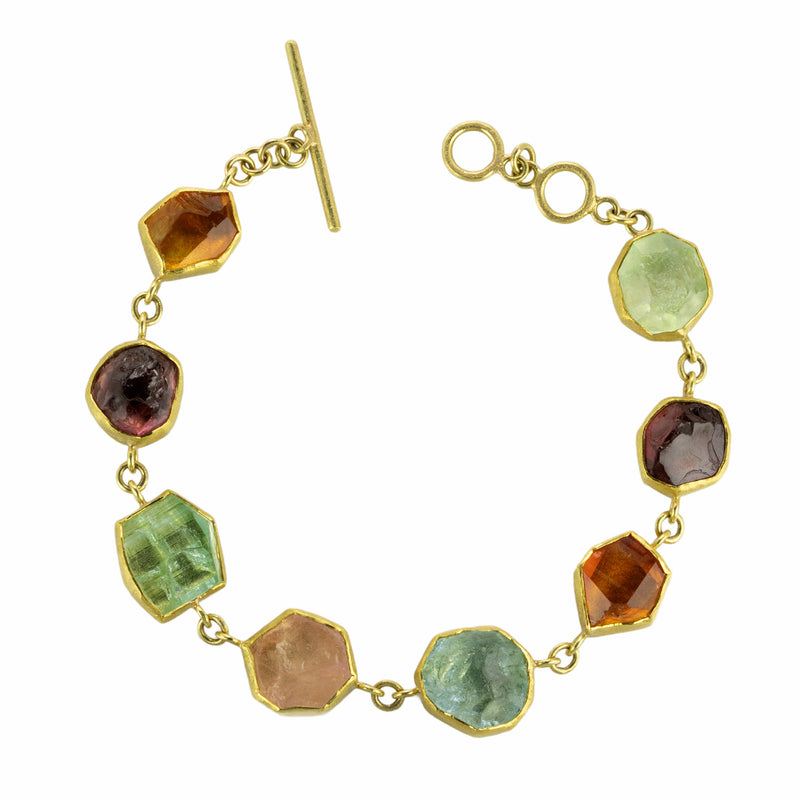 Petra Class Rough Cut Multicolored Gemstone Bracelet | Quadrum Gallery