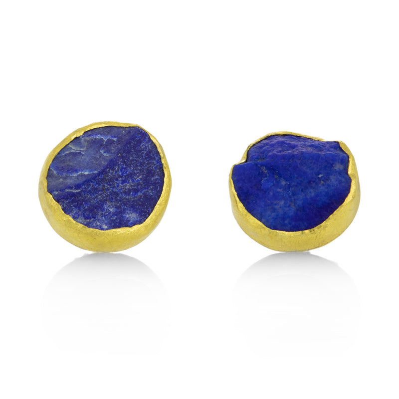 Petra Class Rough Lapis Studs | Quadrum Gallery