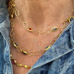 Petra Class Multicolored Sapphire Chain | Quadrum Gallery