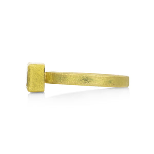 Petra Class Rectangular Green Tourmaline Ring | Quadrum Gallery