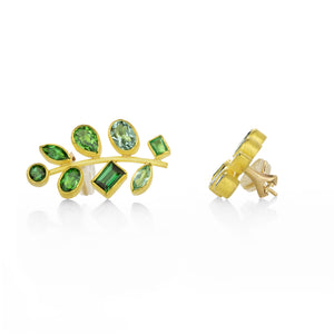 Petra Class Green Tourmaline Grape Studs | Quadrum Gallery