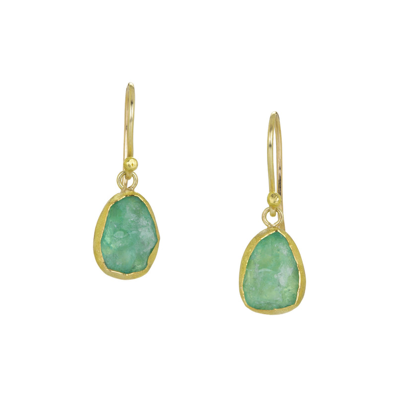 Petra Class Rough Emerald Drop Earrings  | Quadrum Gallery