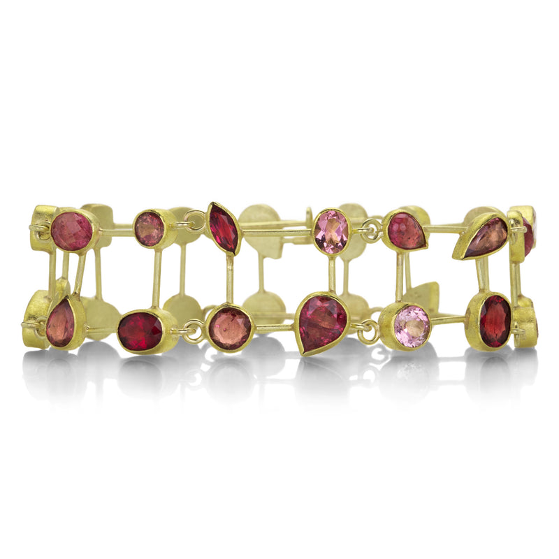 Petra Class Mixed Shape Red Tourmaline Bracelet | Quadrum Gallery