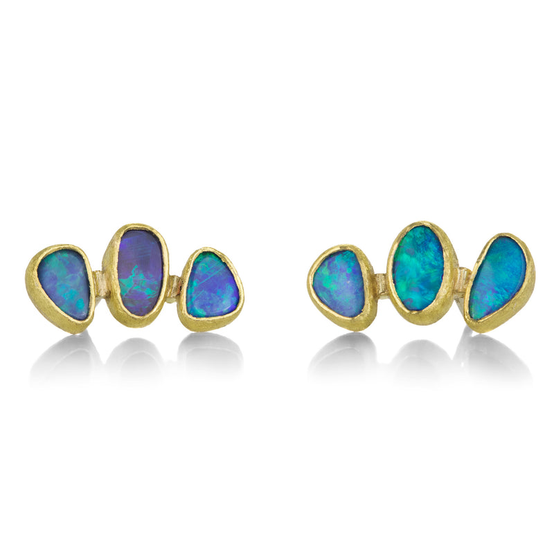 Petra Class Opal Ear Climber Studs | Quadrum Gallery