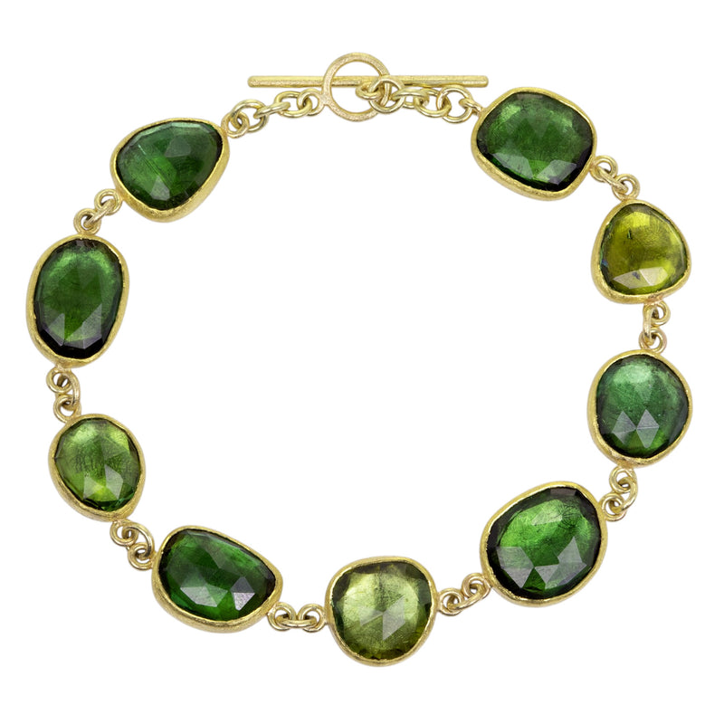 Petra Class Rose Cut Green Tourmaline Bracelet | Quadrum Gallery