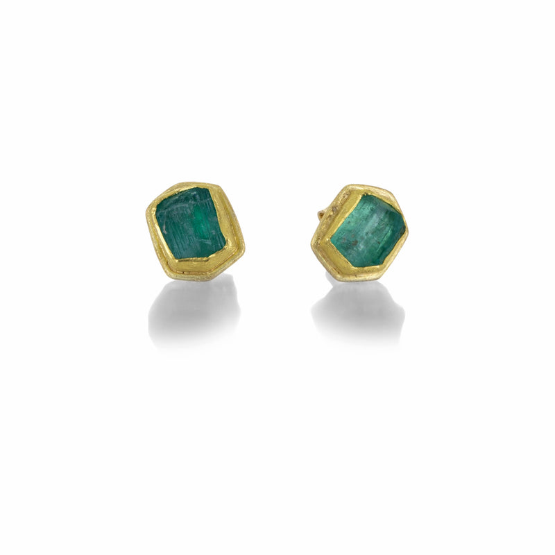 Petra Class Emerald Crystal Studs | Quadrum Gallery