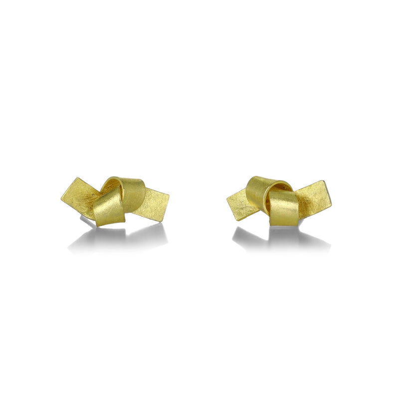 Petra Class 22k Gold Knot Studs | Quadrum Gallery